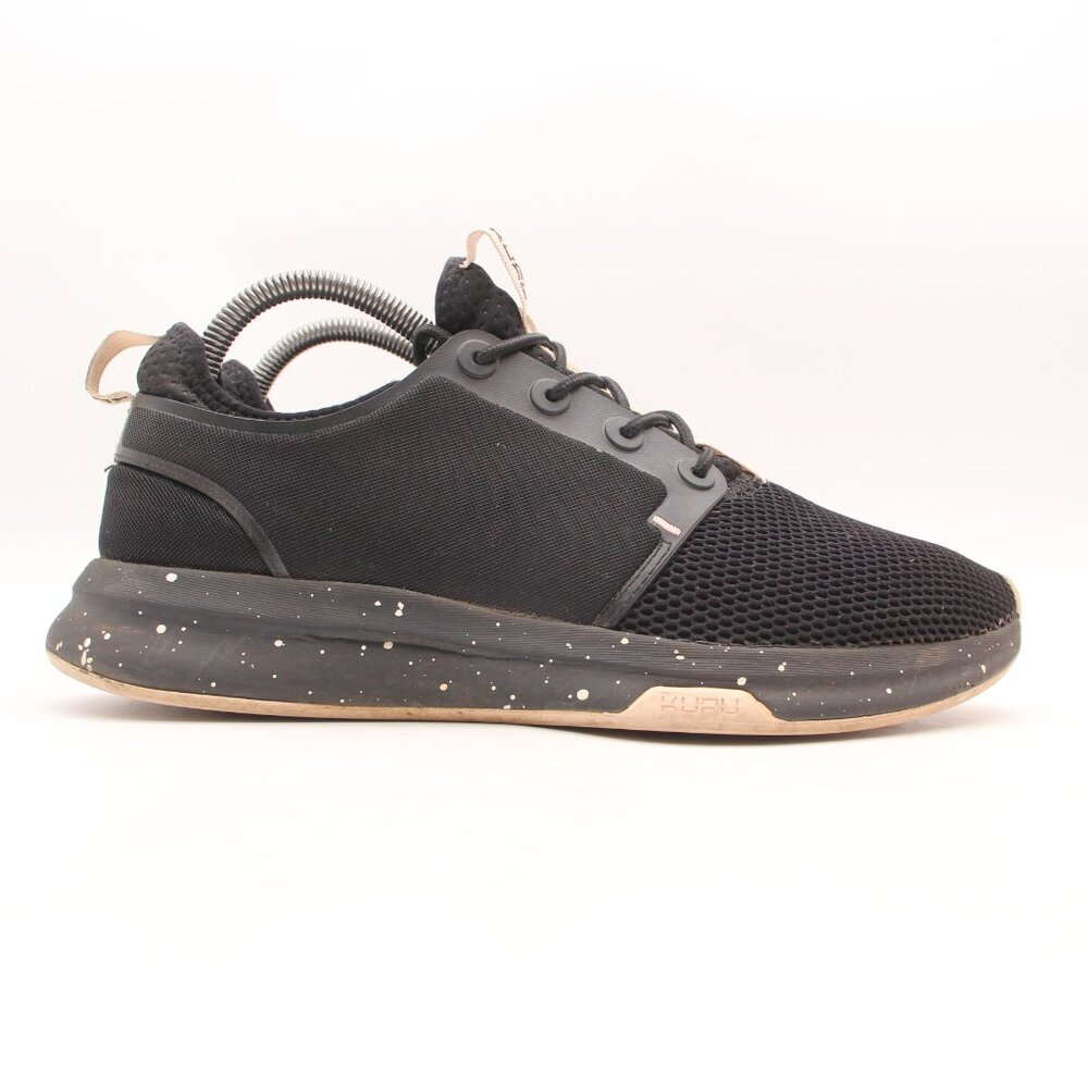 KURU Black Mesh Casual Sneakers with Speckled Midsole